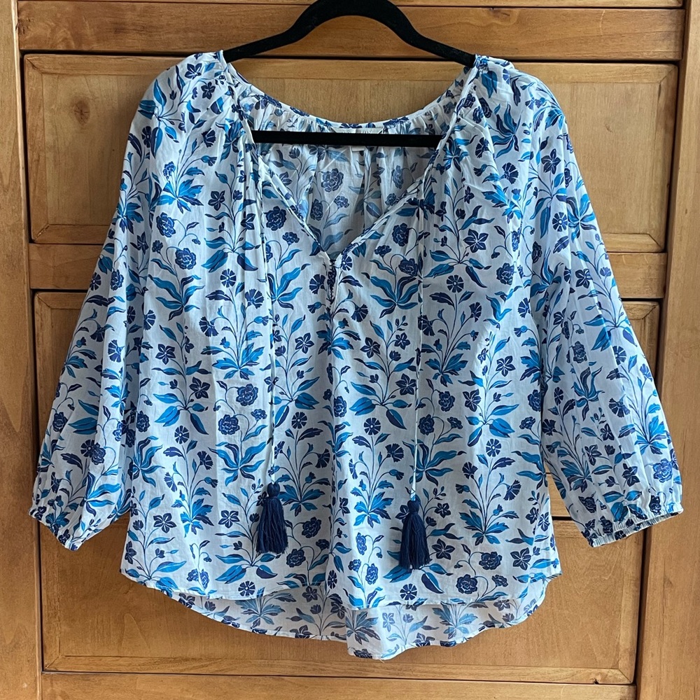 Voloshin Taara Peasant Tie Popover